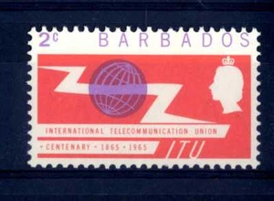 BARBADOS - 1965 - 100 Years International Telecommunication Union (ITU) 2C. MNH - Picture 1 of 1