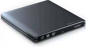 techPulse120 tragbares USB 3.0 DVD CD Brenner MDisc Laufwerk Ultra Slim Alu Grau - Bild 1 von 6