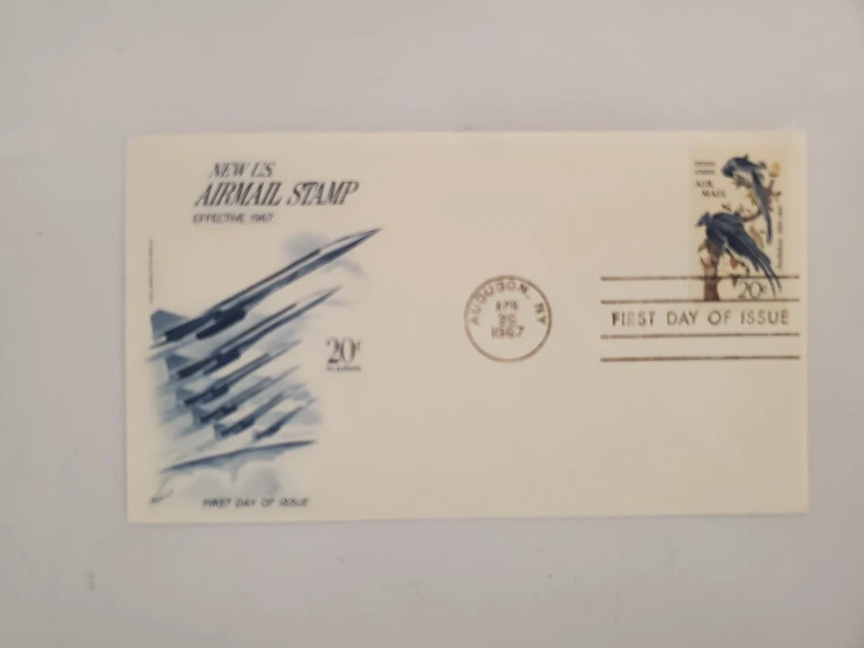 First day of issue new US air mail stamp 20 cents  1967 - Image 1 of 1