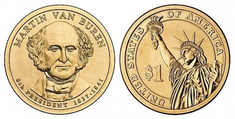 2008 P Martin Van Buren Presidential Dollar Cover