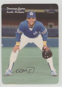 1986 Mother's Cookies Seattle Mariners Stadium Giveaway Domingo Ramos #12