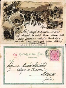 BOLZANO PROVINCIA-MERANO MERAN-SALUTI GRUSS-C25-63 - Bild 1 von 1