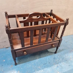 Reproduction Mahogany Canterbury Magazine/Paper Rack - Great Condition - (#1044) - Picture 1 of 8