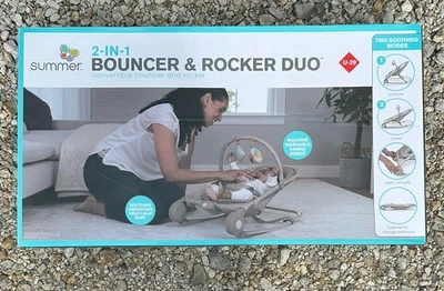 Dúo gorila y balancín Summer Infant 2 en 1 (gris jaspeado) gris jaspeado  Foto 1 de 4