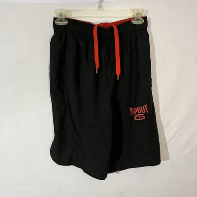 Pantalones cortos deportivos TapOut Grit and Grind negros y rojos pequeños para hombre Foto 1 de 3