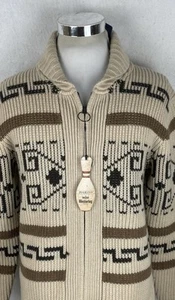 Pendleton Original Westerley Big Lebowski Sweater The Dude Cardigan Wool Small S - Picture 1 of 11