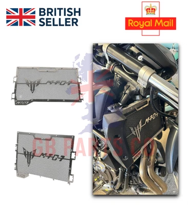 Protector De Parrilla De Radiador Para Yamaha MT-07 FZ-07/Tracer Plata/Negro - Imagen 1 de 3