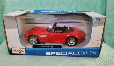 Maisto ~ BMW Z8 Rojo Convertible #31996 ~ Escala 1:24 ~ con Caja Foto 1 de 4