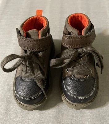 Carter's Ronald Hiking Boots Toddler Size 5 Outdoor Lug Sole Lace Up Gorpcore - Image 1 of 4