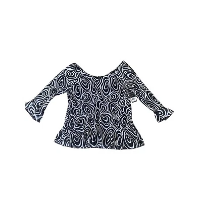 Blusa túnica Essentials By Milano para mujer nueva con etiquetas con hombros descubiertos forrada elástica L Top Foto 1 de 4