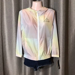 Adidas Girl’s Ap4490 Iridescence Wind Sport Jacket NWT - Picture 1 of 8