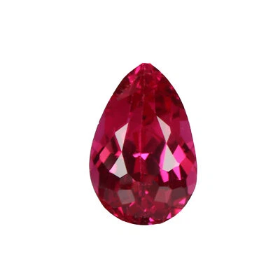 9 Carat Imitation Pear Shape Red Color Sri Lanka Ruby Gemstone for Pendant - Image 1 of 4