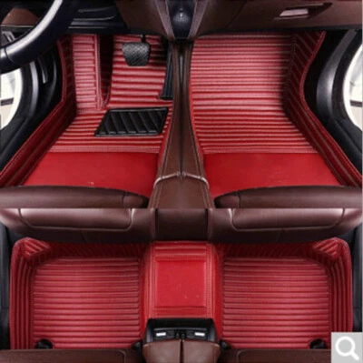For Jeep Wrangler 4DR Car Floor Mats Custom 2 Rows Carpets Pads Set - Imagem 1 de 4