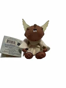 Vintage Russ Berrie Angel Cheeks Figurines w/Tag Angel with Gold Stars 21811 - Bild 1 von 7