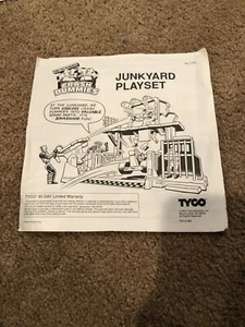 Tyco Incredible Crash Test Dummies Junkyard Playset Instruction Manuel 1993 1190 - Picture 1 of 3