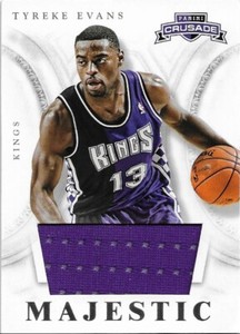 2012-13 Panini Crusade TYREKE EVANS Majestic Materials