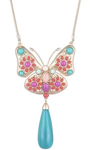 $98 trina turk super bloom butterfly necklace JT905/js60-1 - Picture 1 of 2