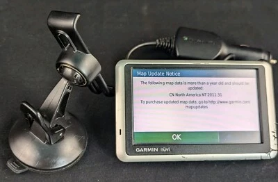 GARMIN NUVI 1300 GPS Navigation Works With Black Suction Cup Mount Bundle  - Image 1 of 4