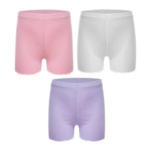 3Pcs Girls Gymnastics Shorts Ballet Dance Underwear Bottoms Sports Activewear - Picture 1 of 127