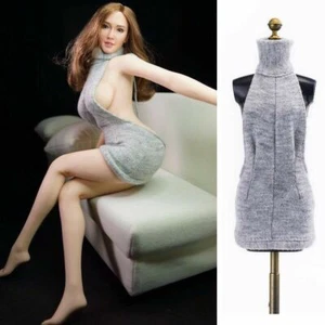 Sexy Vestido Suéter Tejido de 1/6 Mujer para Figuras de Acción de 12"" Cuerpo - Imagen 1 de 6