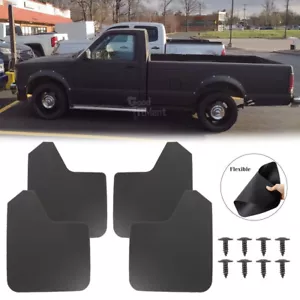 Para Chevy S10 1982-2017 4X guardabarros delantero trasero protector contra salpicaduras guardabarros ancho mate - Imagen 1 de 13