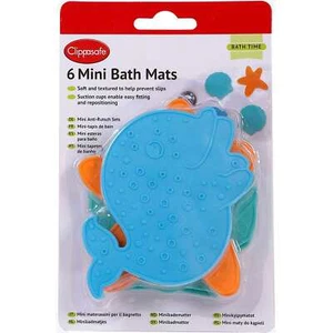 Clippasafe 6 Mini Badematten verschiedene Farben Baby/Kind/Kinder sicher baden NEU - Bild 1 von 3