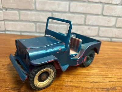 Jeep Surrey rosa acero prensado Tonka vintage para restaurar piezas Foto 1 de 4