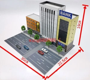 1/150 Diorama Building Model City Street Store Office Architectural Model Toy - Picture 1 of 44