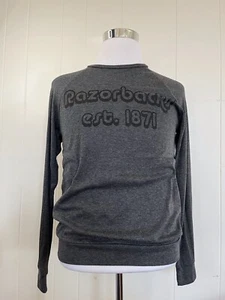 Neu ohne Etikett Rasiermesser Est. 1871 Langarm T-Shirt dunkelgrau Größe M - Bild 1 von 4