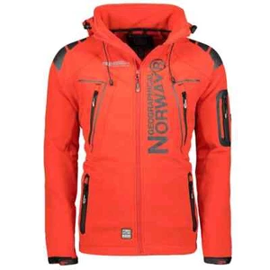 Geographical Norway Techno Hombre Rojo Softshell Chaqueta Lluvia Exterior (WU1060H/GN) - Imagen 1 de 5