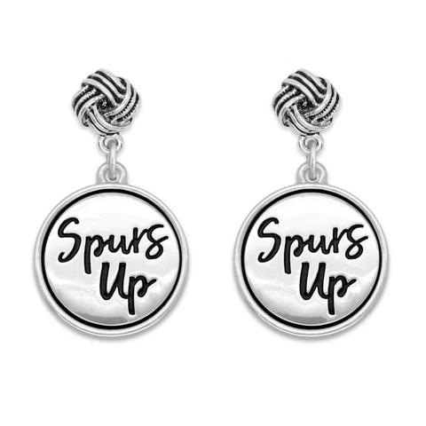 South Carolina Gamecocks Spurs Up Silver Twist and Shout Earrings Jewelry Gift Cover
