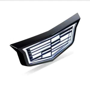 Black LED Grille Emblem Fits 2021-2024 Cadillac Escalade Black White Lighting - Picture 1 of 2