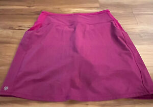 Athleta Womens Tennis Action Skort Skirt Dobby Pink Size Small Medium