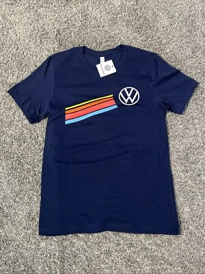 Camiseta azul marino con logotipo de Volkswagen mediana - NUEVA CON ETIQUETAS - OEM VW DriverGear Foto 1 de 4