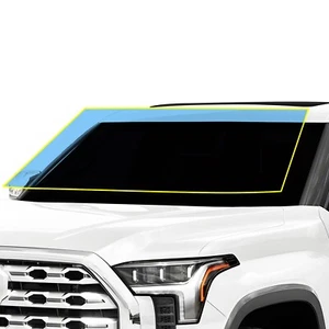 Pre Cut For Toyota Tundra 2022+ Front Windshield Protection Clear Bra Film - Picture 1 of 9