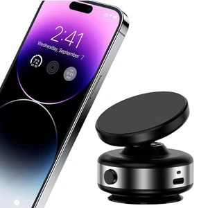 Universal Electric Vacuum Magnetic Suction Car Phone Mount 360° Rotation Holder - Picture 1 of 8