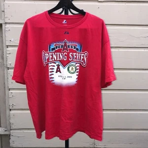 2009 Angels A's Opening Series Red T-Shirt 2XL April 6-9 - Picture 1 of 8