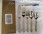 Lenox Vintage Jewel Frosted 5-Piece Stainless Flatware Place Setting-ship free