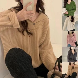 Autumn And Winter Essential Womens Comfortable Knitwear in Various Colors - Picture 1 of 28
