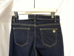 Michael Kors Izzy Skinny Jeans Damen dunkle Waschung Stretch leicht 8 30x30 Neu mit Etikett - Bild 1 von 8