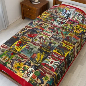 Amazing Spider-man Blanket - Marvel Comics 1960s Steve Ditko Art - Comfy 60"x80" - Picture 1 of 9