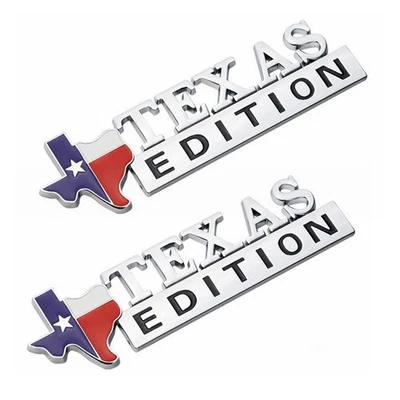 Badge autocollant 3D pour voiture et camion 2pièces pour Chevy TEXAS édition GMC - Photo 1/4