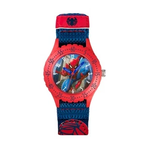 Disney Marvel Spiderman Blue Canvas Strap Watch SPD3495 - Picture 1 of 6
