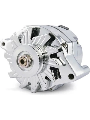 Proform Alternator 100 amp 12V Single V-Belt Pulley Chrome 1-Wire Fo (66445.1F) - Image 1 of 4