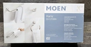 Moen Karis Kit de quincaillerie de bain 4 pièces - Nickel brossé Neuf - Photo 1/9