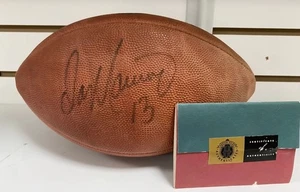DAN MARINO SIGNED / AUTO WILSON 75TH ANNIVERSARY FOOTBALL / UD COA DOLPHINS HOF - Picture 1 of 1