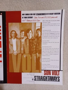 SON VOLT - 1997 US Full-Page Ad 'Straightaways' Album Release (HITS Magazine) - Bild 1 von 5