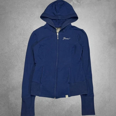 Толстовка Y2K Guess синяя на молнии! Размер XS - Изображение 1 из 4