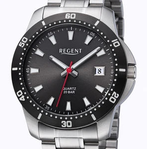 Markante Regent BA-755 Edelstahl 41 mm Herrenuhr 20 BAR WR - UVP* 99,00 EUR - Picture 1 of 3