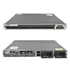Cisco Catalyst WS-C3750X-24S-S 24-Port Gigabit Stackable Switch + C3KX-NM-1G - Bild 1 von 3